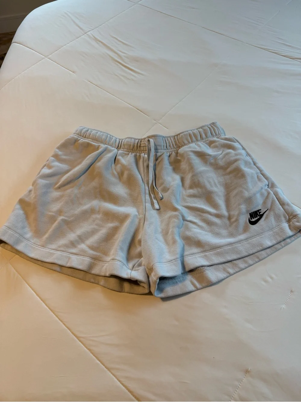 Nike Women's white Fleece Lounge Shorts